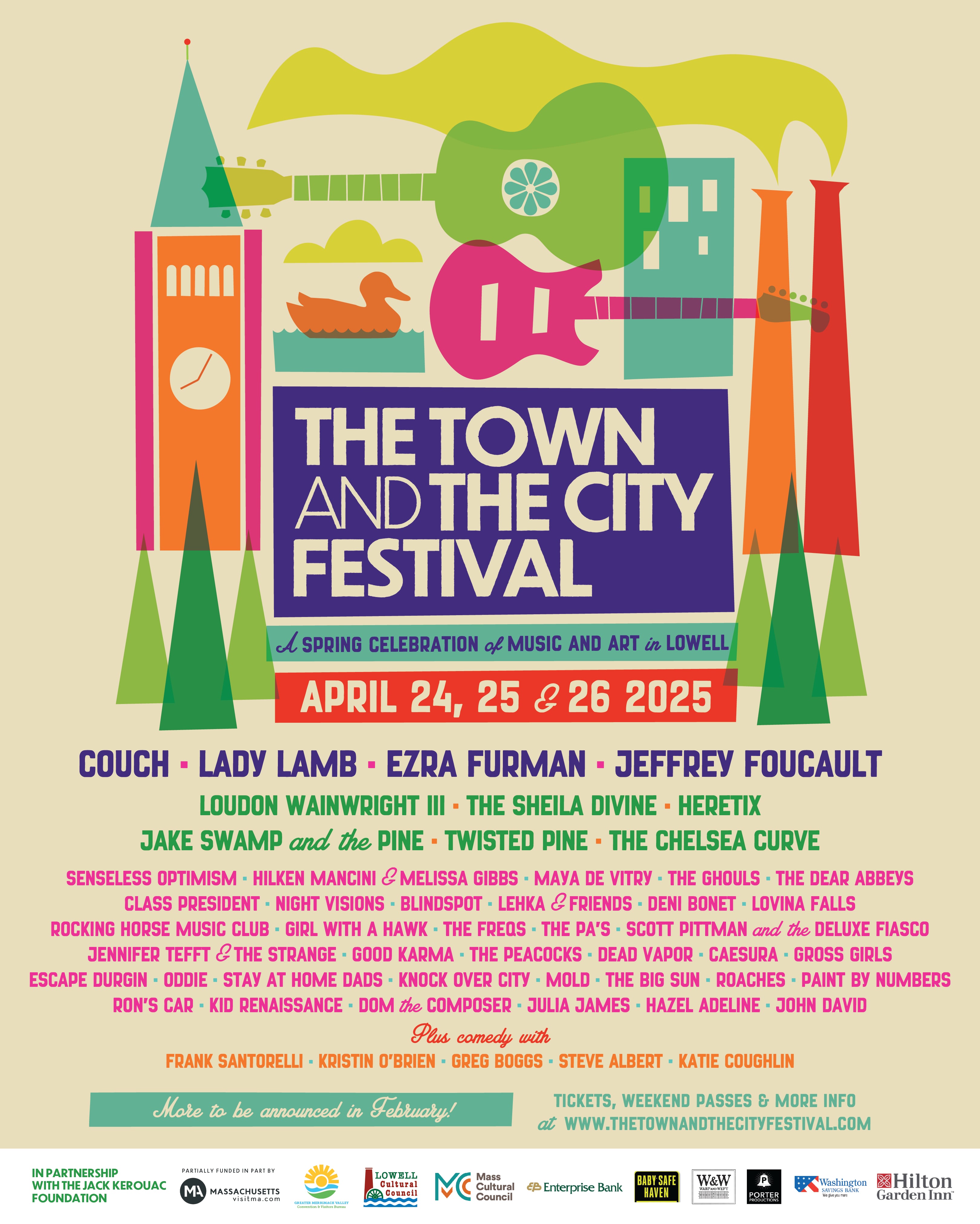 FULL 2025 LINEUP AND SCHEDULE RELEASED FOR THE TOWN AND THE CITY